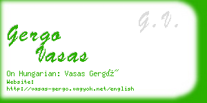 gergo vasas business card